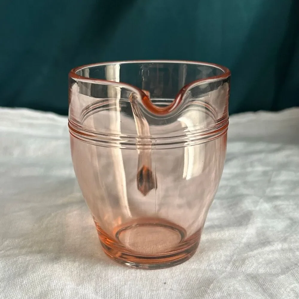 Vintage Fostoria Priscilla Pink Glass Creamer